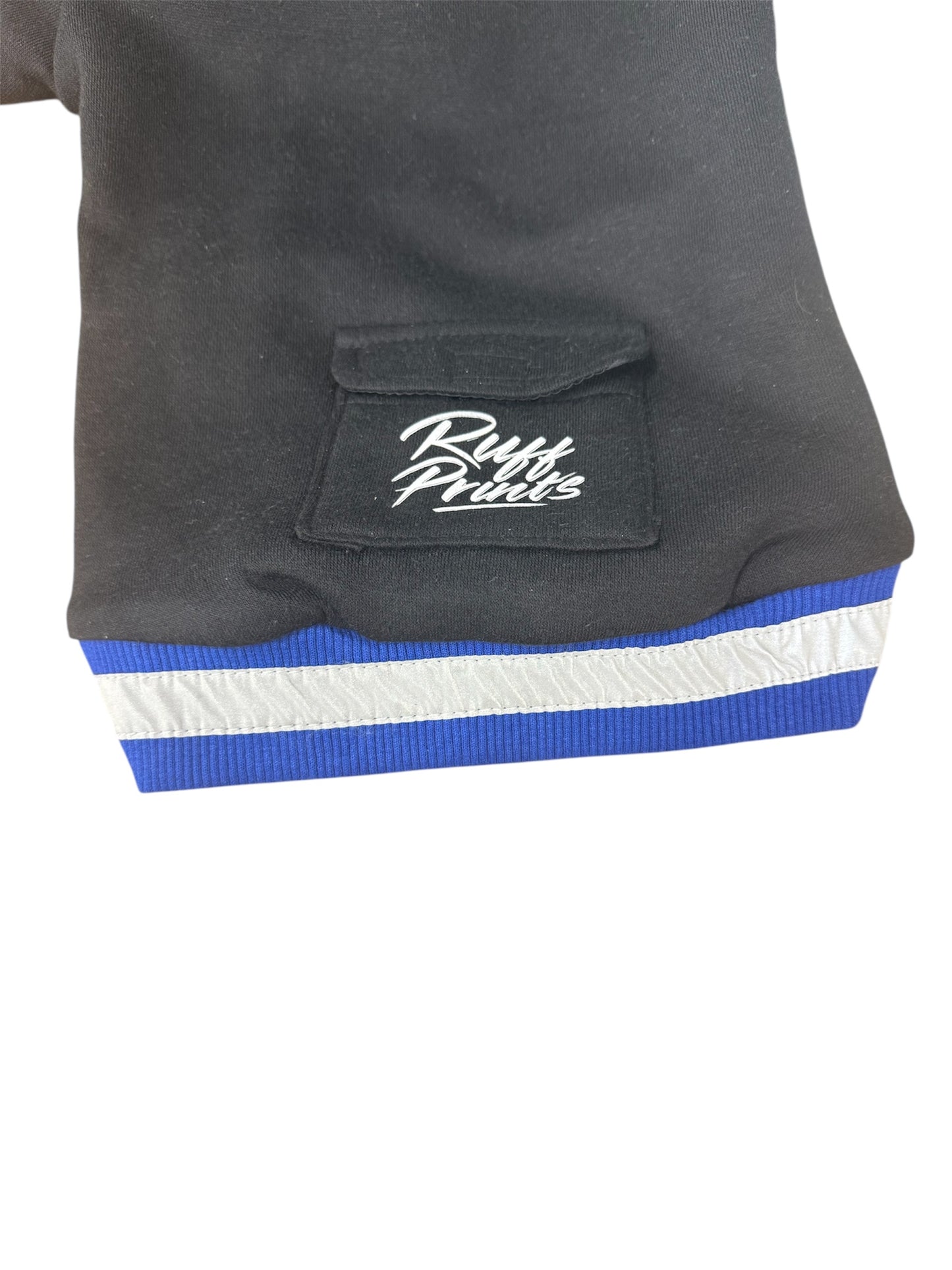 RuffPrints Royal Blue puppy sweatshirt